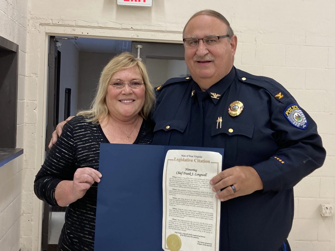 West Virginia Legislature Honors Benwood Police Chief Frank Longwell